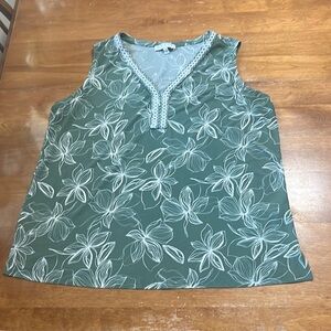 Chaus Flowered Tank Top